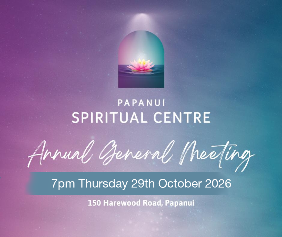 Papanui Spiritual Centre Annual General Meeting 2026