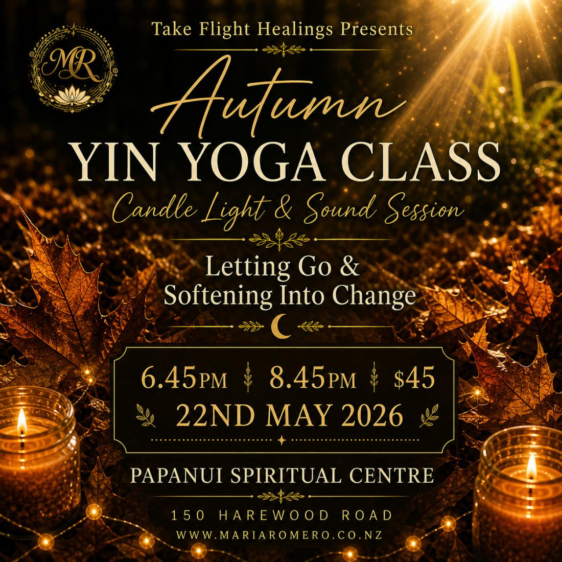 Autumn Yin Yoga Candle Light & Sound Bowls