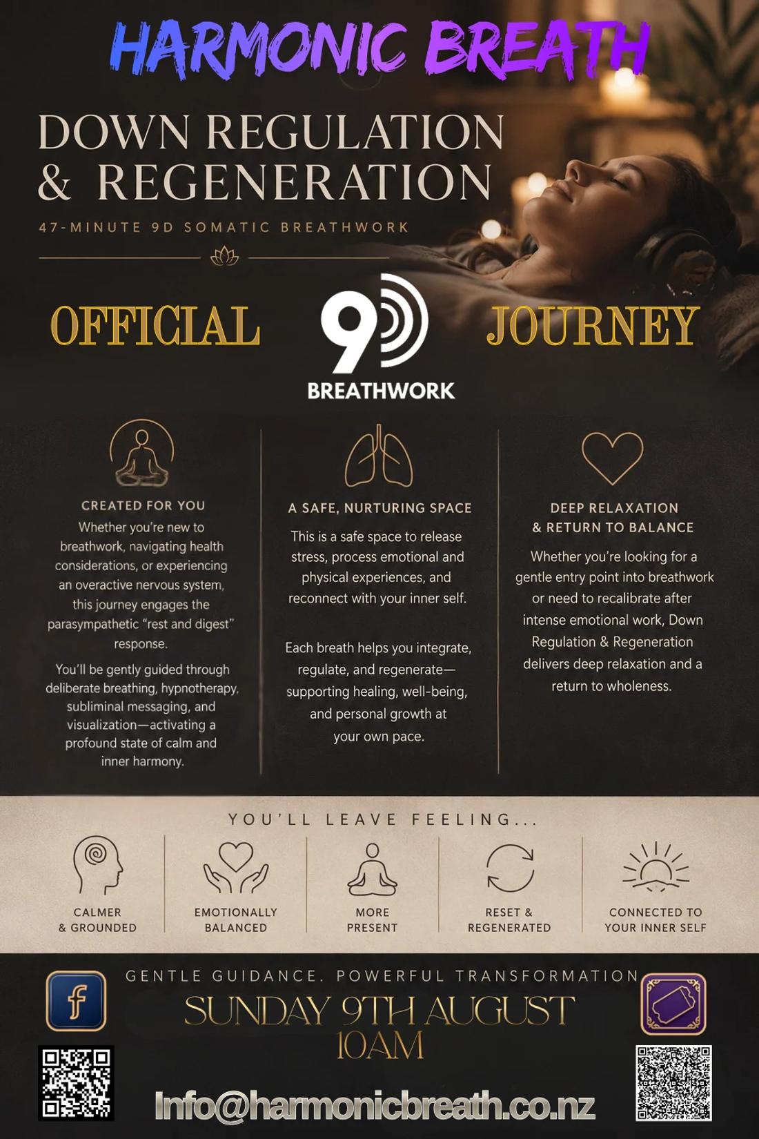 9D Breathwork Journey — Down Regulation & Regeneration