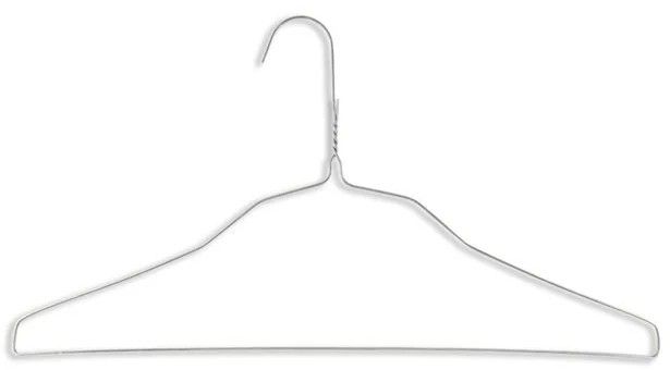 Wire and plastic hangers for dry cleaning