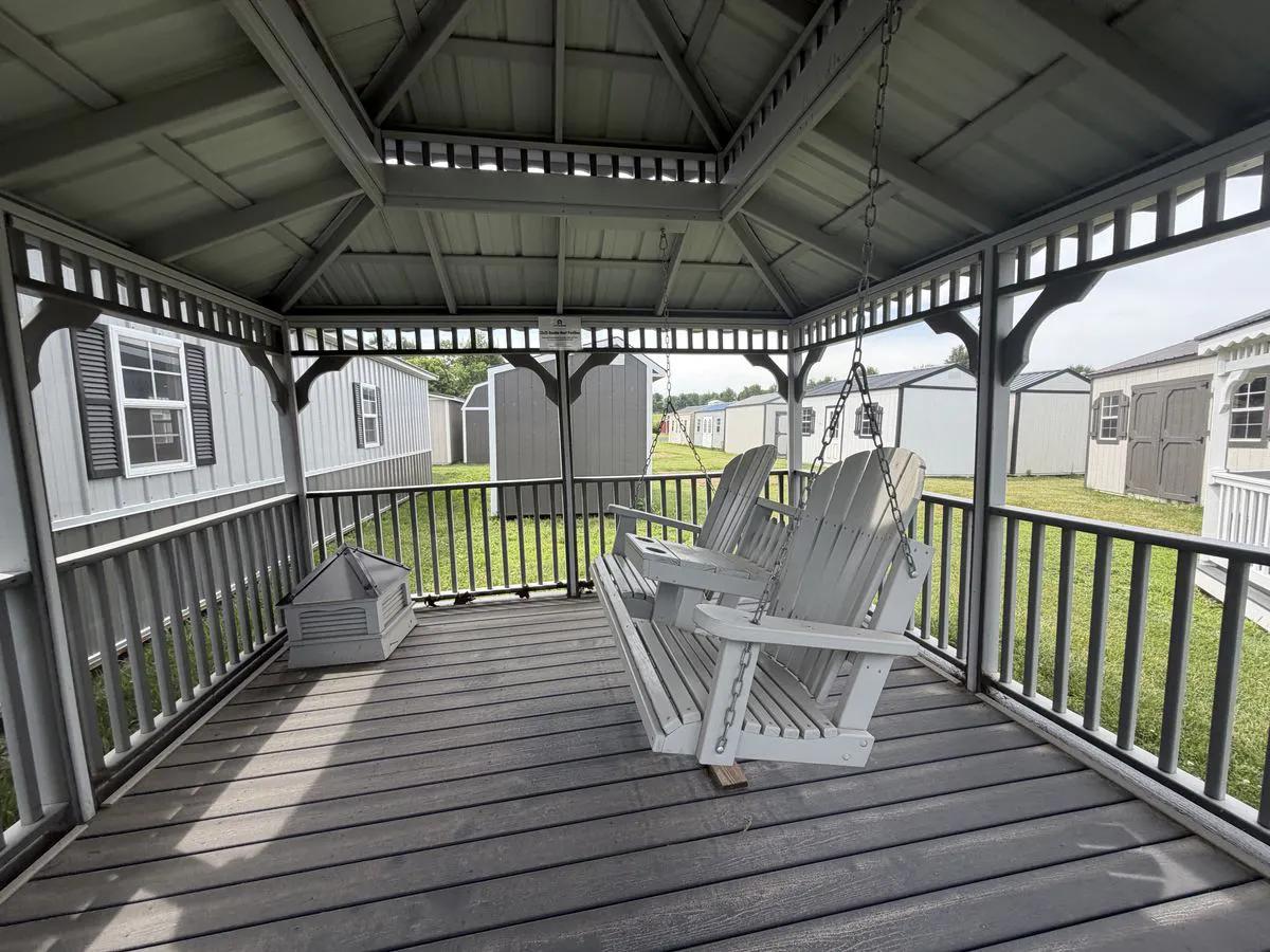 12×12 Pavilion at the Adrian location, front exterior view