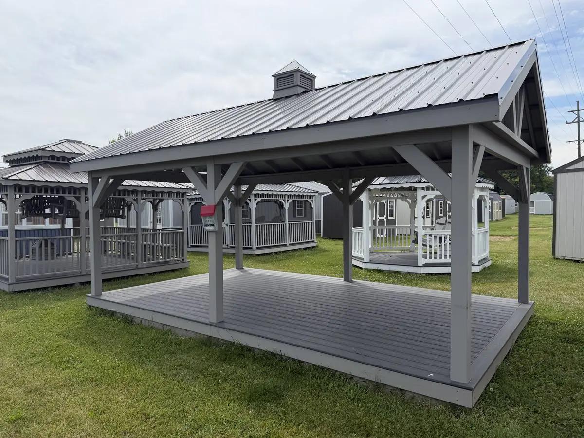 12×20 Pavilion at the Adrian location, front exterior view