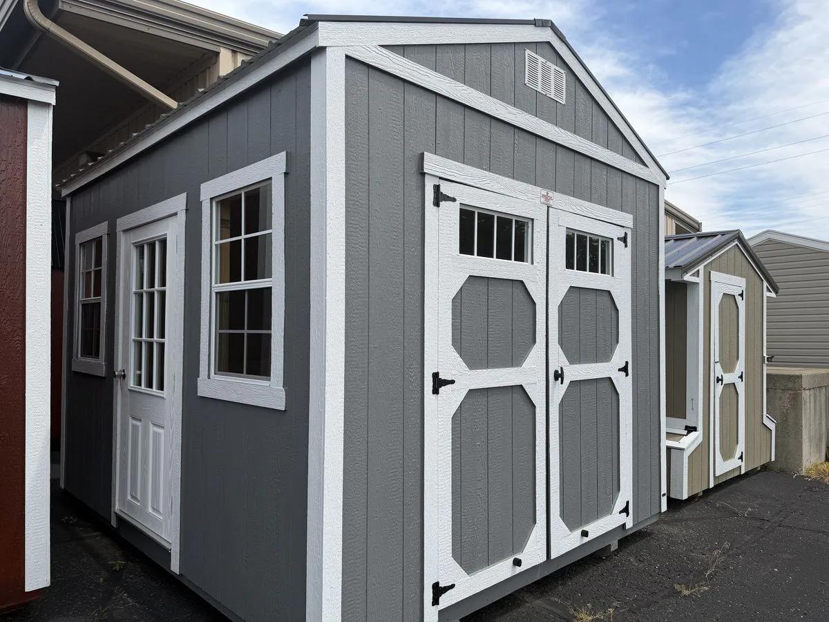 10×12 Klassic Garden Shed at the Adrian location, front exterior view