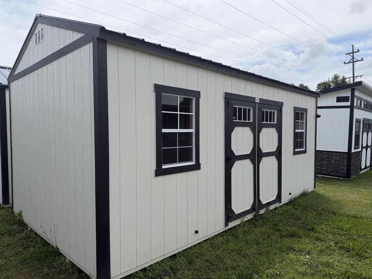 12×20 Garden Shed at the Adrian location, front exterior view