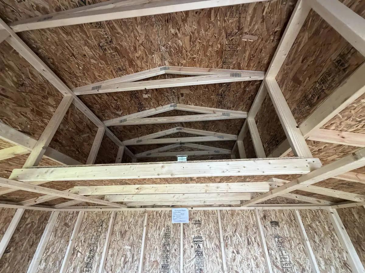 12×16 Carolina Barn at the Adrian location, interior view