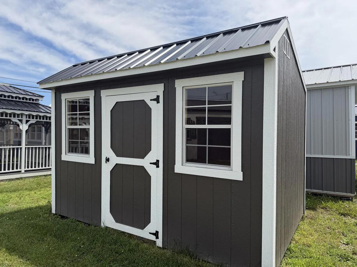 8×12 Utility Shed at the Adrian location, front exterior view