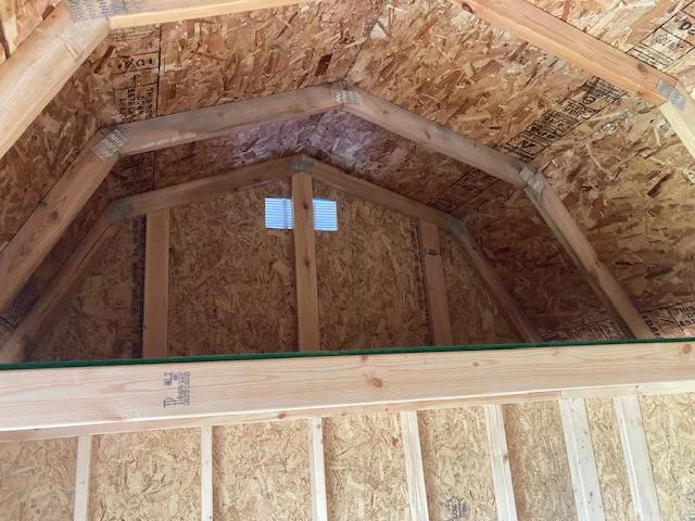 8×12 Lofted Garden Shed at the Carleton location