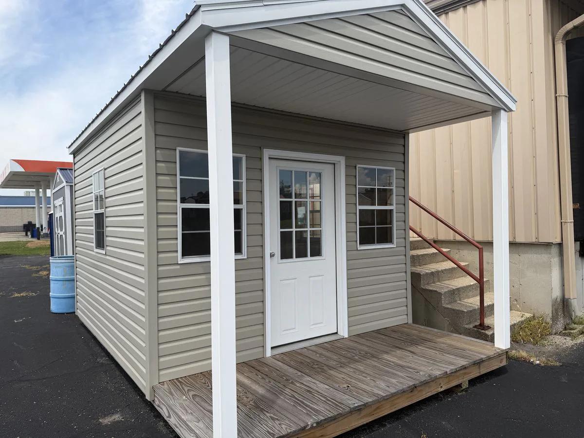 10×16 Cabin at the Adrian location, front exterior view