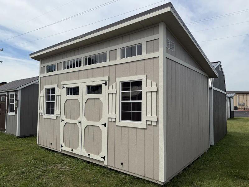 12×16 Studio Shed at the Adrian location, front exterior view