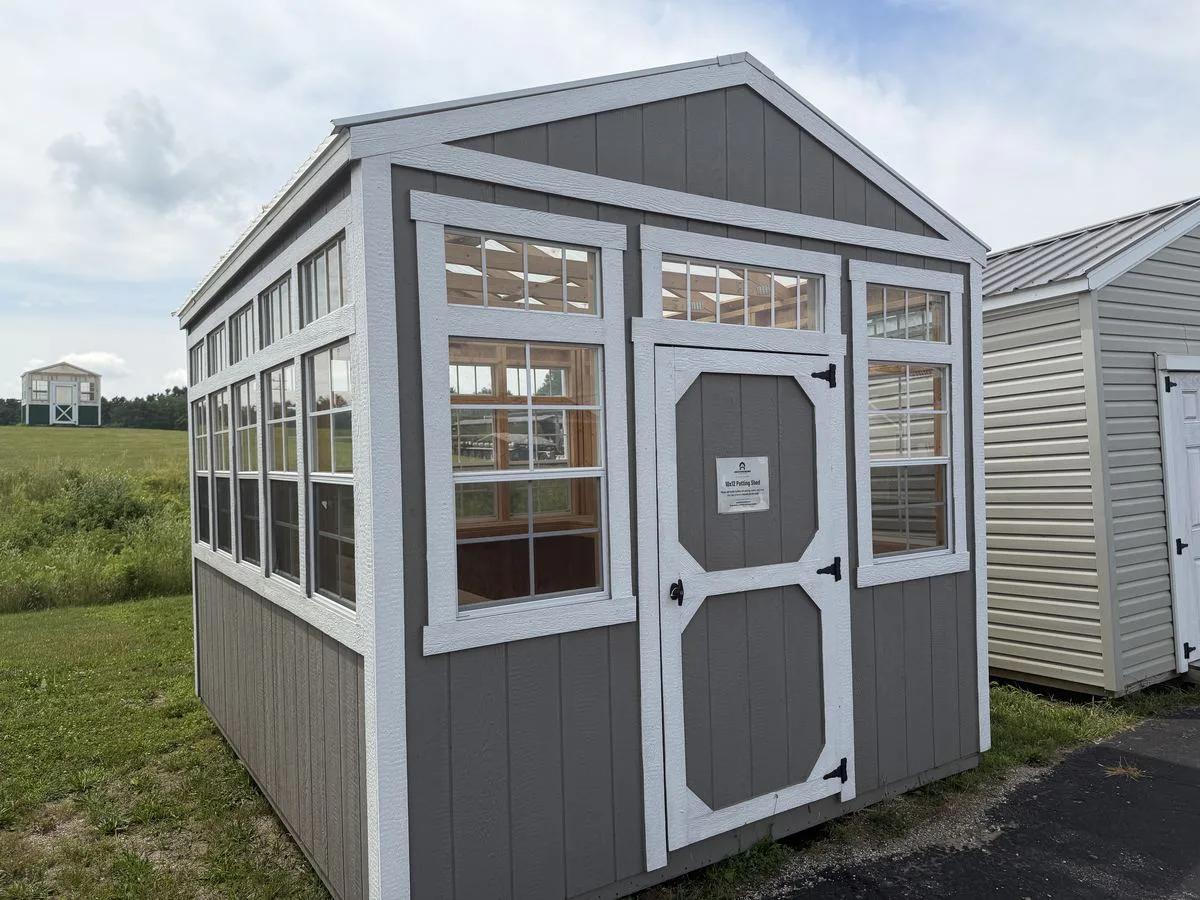 10×12 Garden Shed at the Adrian location, front exterior view