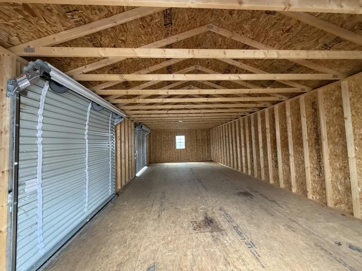 16×36 Garage at the Adrian location, interior view