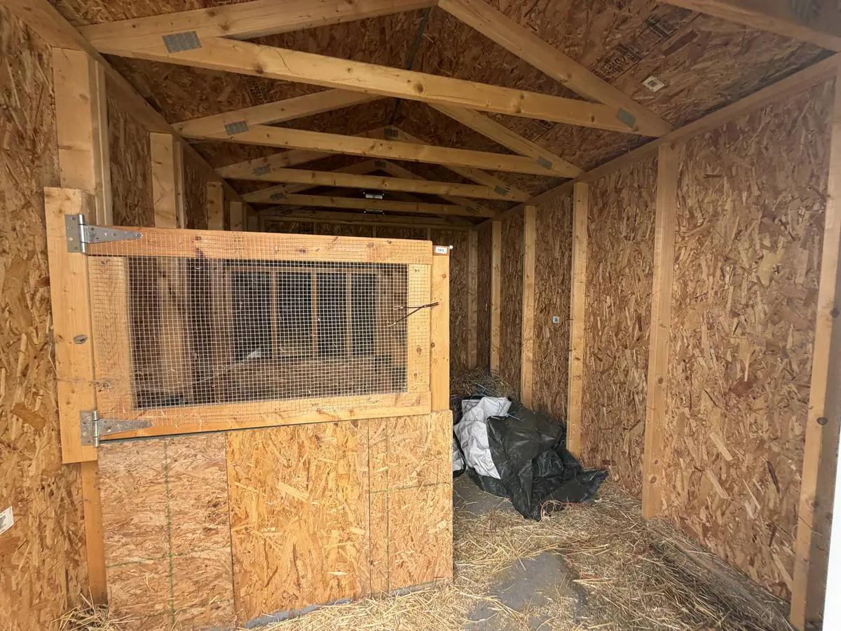 10×12 Utility Shed at the Adrian location, interior view
