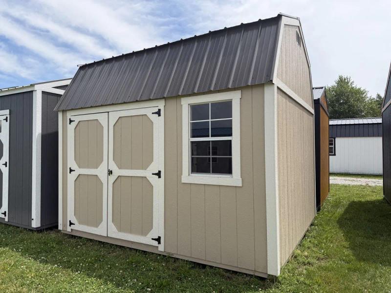 10×12 Lofted Garden Shed at the Adrian location, front exterior view