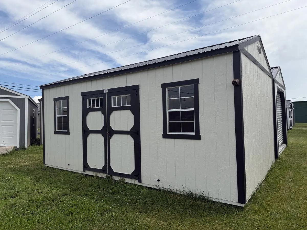 12×20 Garden Shed at the Adrian location, front exterior view