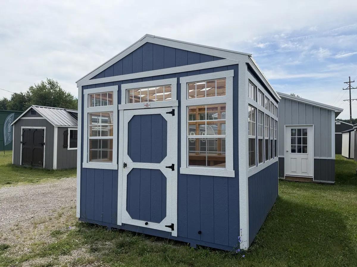 10×12 Garden Shed at the Adrian location, front exterior view