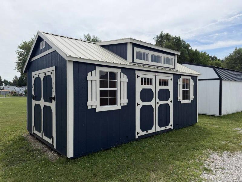 12×20 Deluxe Garden Shed at the Adrian location, front exterior view