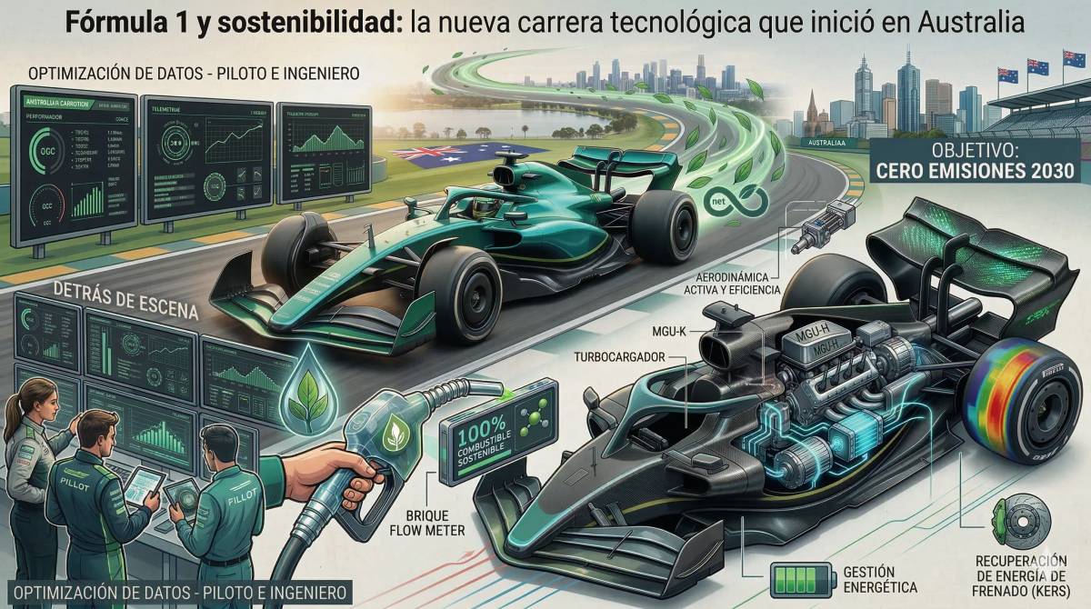 Fórmula 1 y sostenibilidad: la nueva carrera tecnológica que inició en Australia