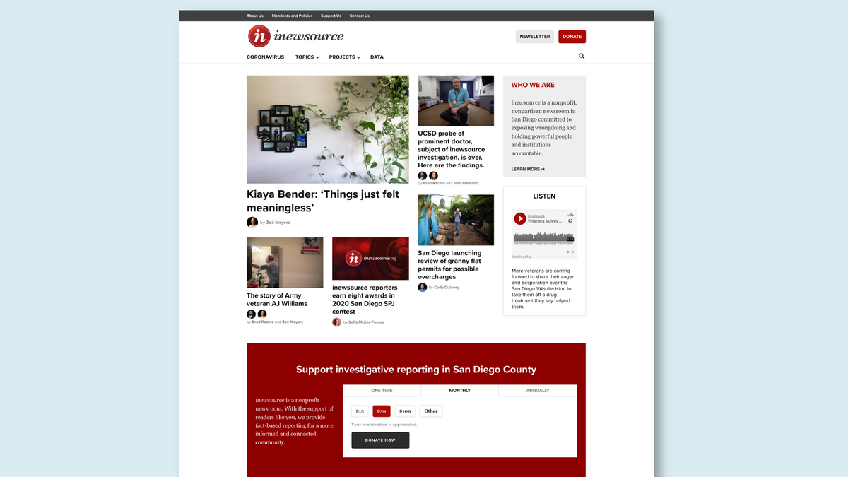 inewsource website redesign