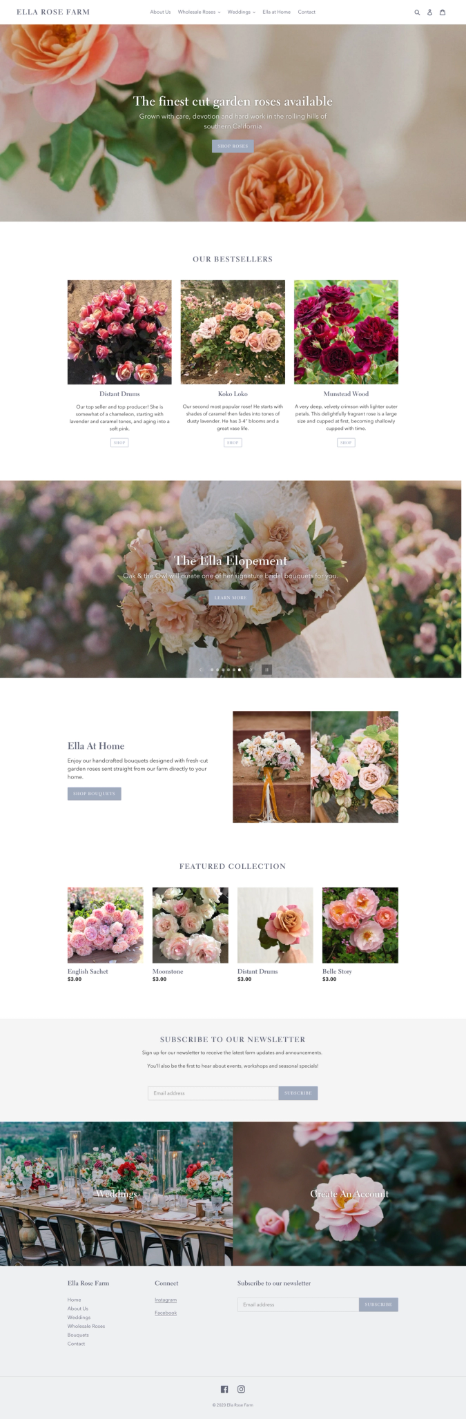 ella rose farm homepage