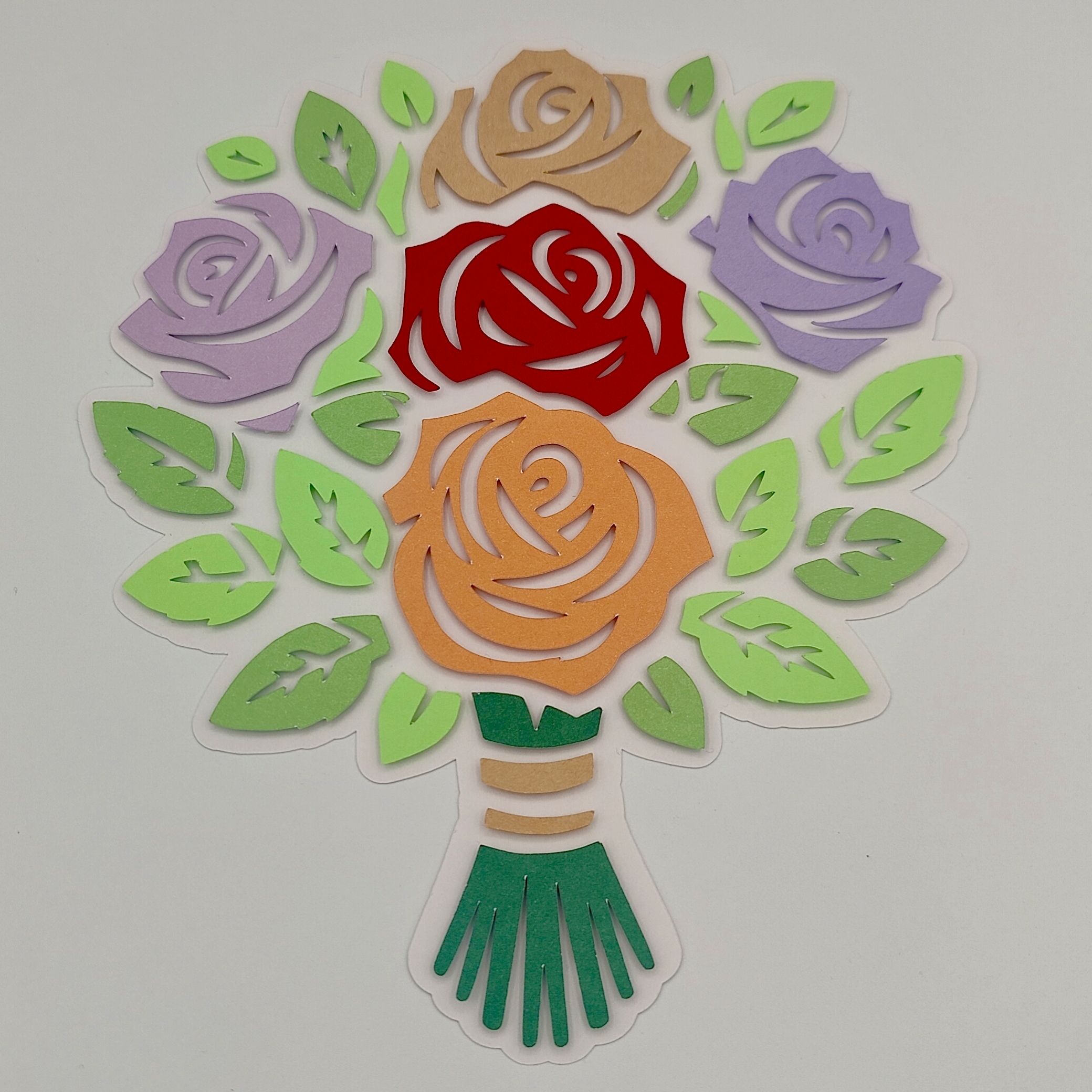 Carte 3D - Bouquet de fleurs