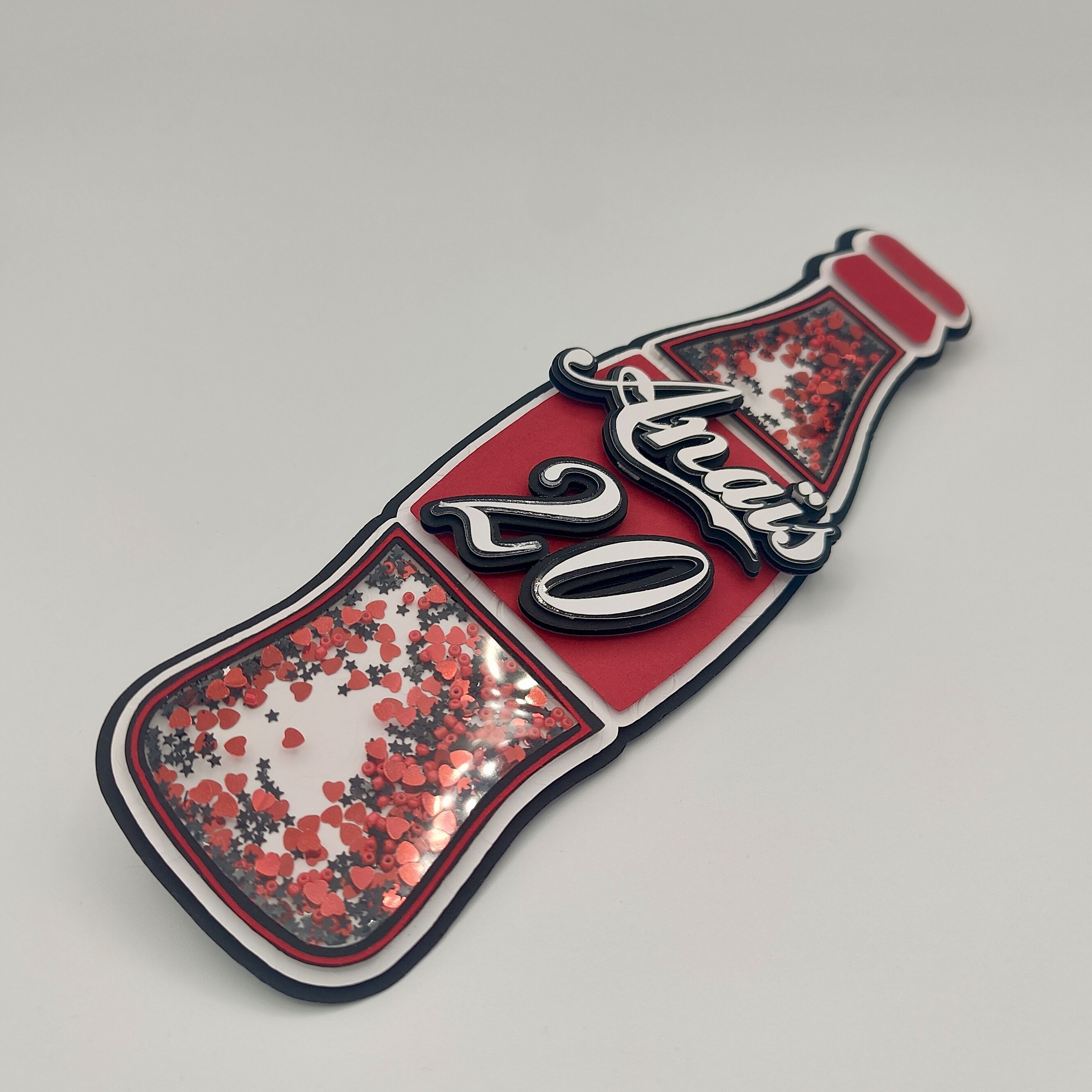 Carte 3D bouteille de soda