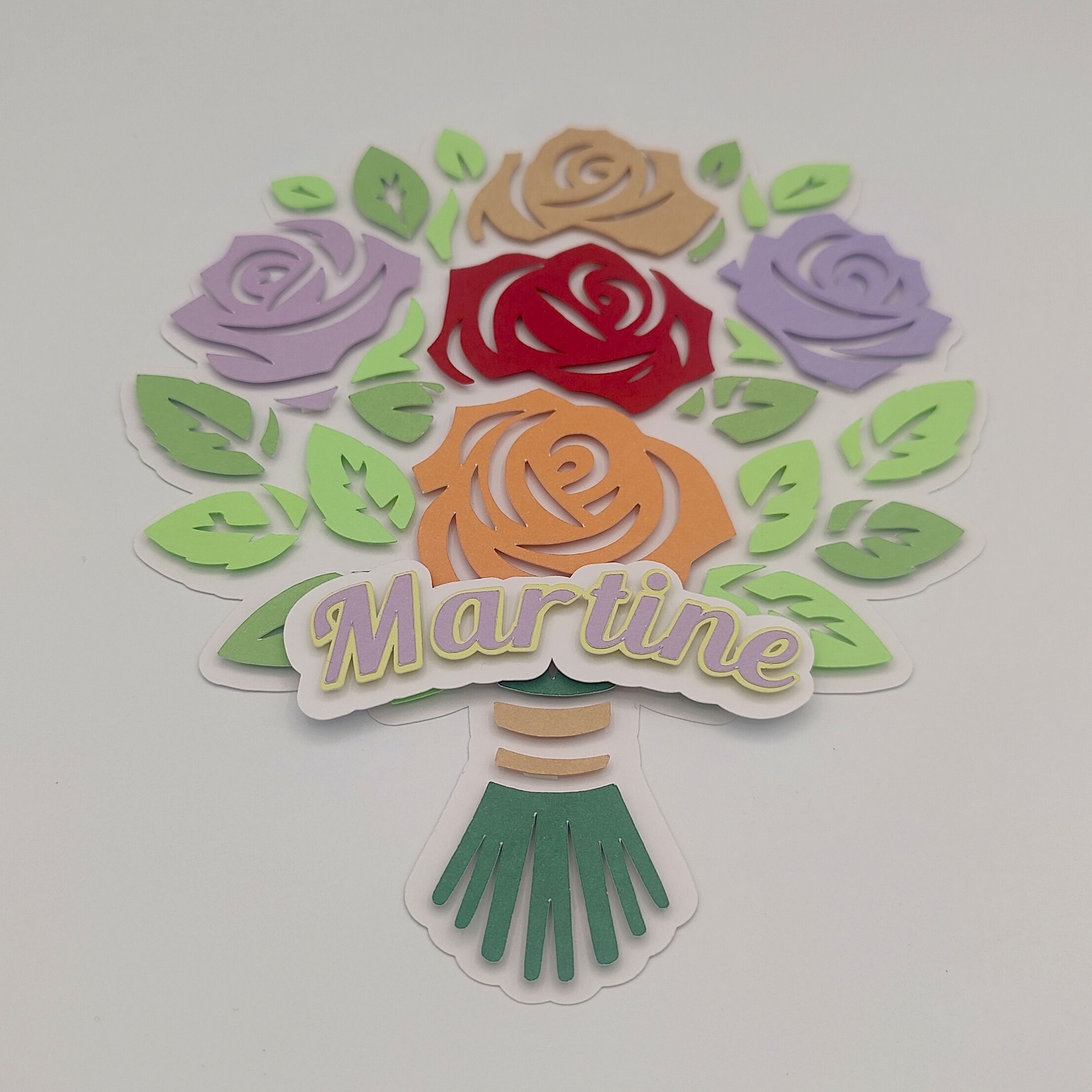 Carte 3D - Bouquet de fleurs