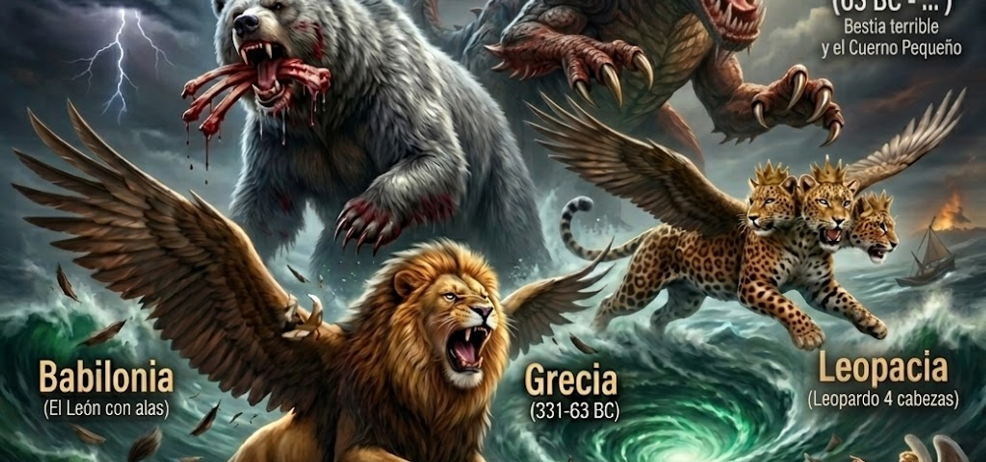 LAS CUATRO BESTIAS QUE VIO DANIEL.