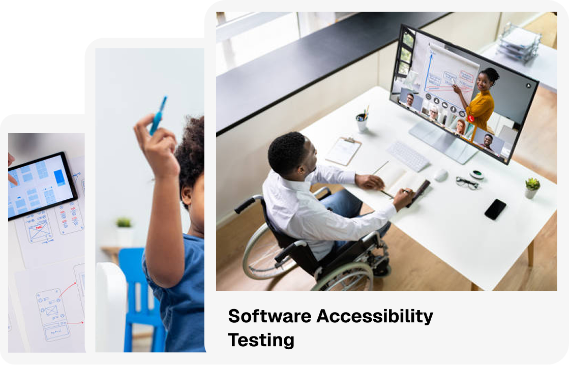 Disabled person working