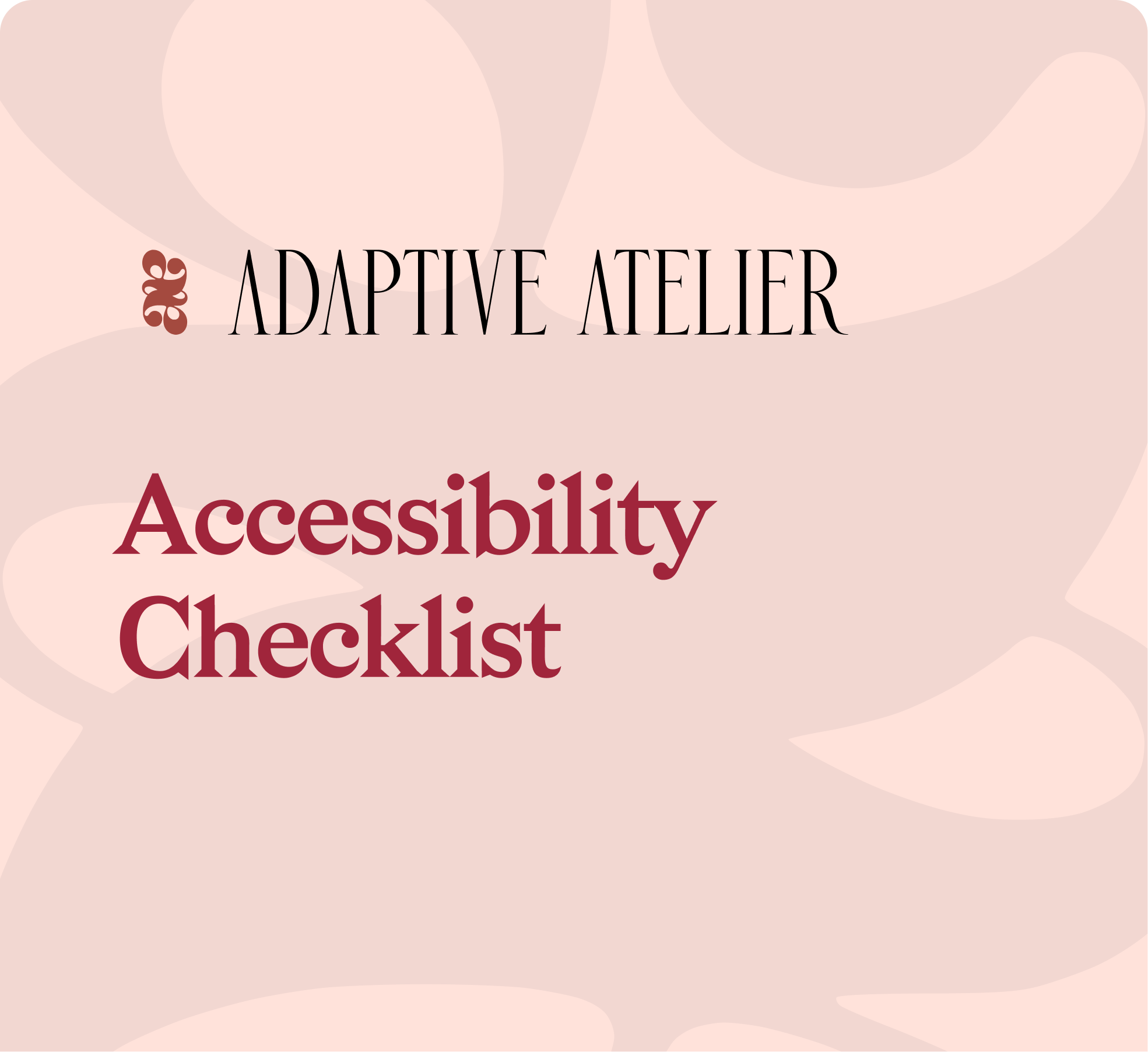 Cover preview of the Adaptive Atelier Accessibility Checklist document