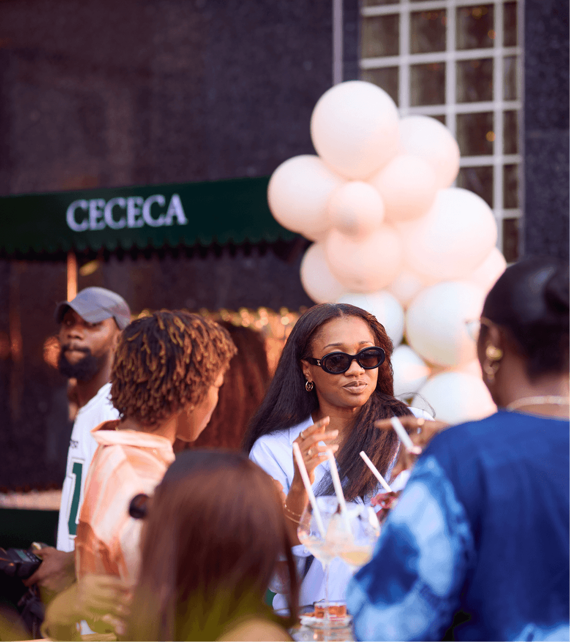 People networking at an event