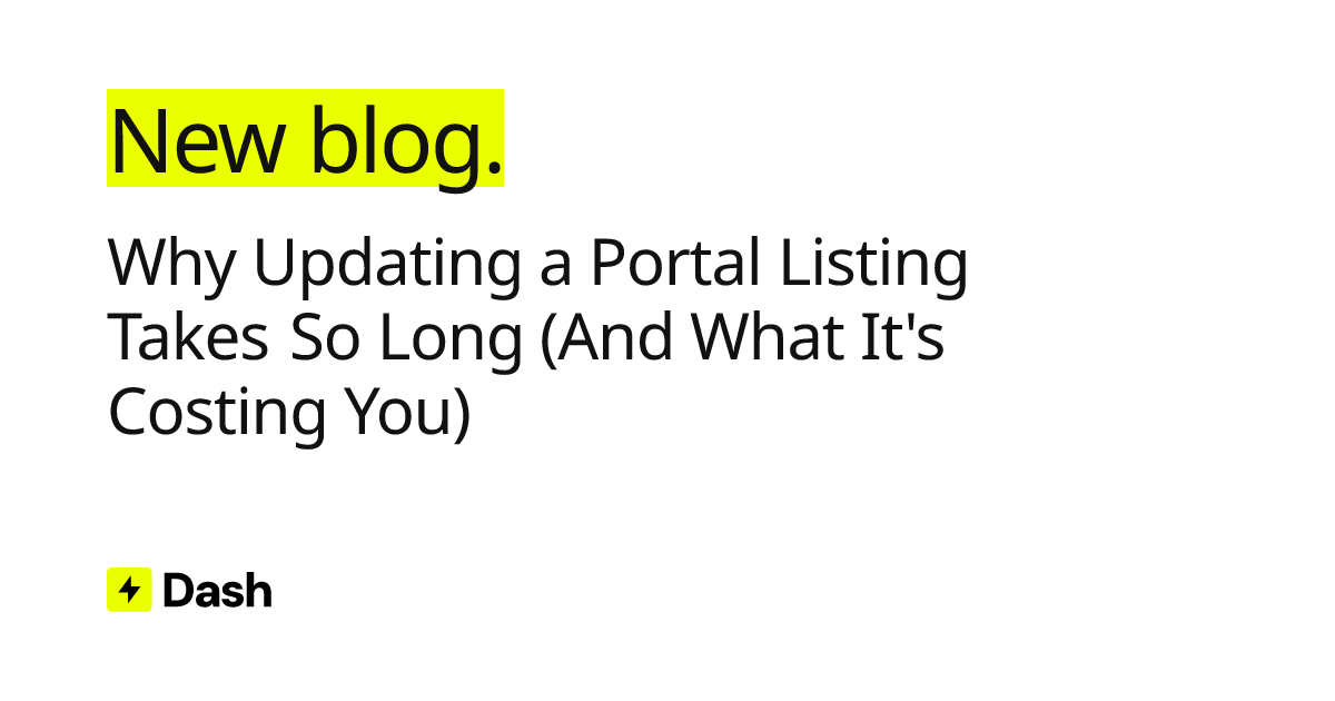 Why Updating a Portal Listing Takes So Long (And What It's Costing You)