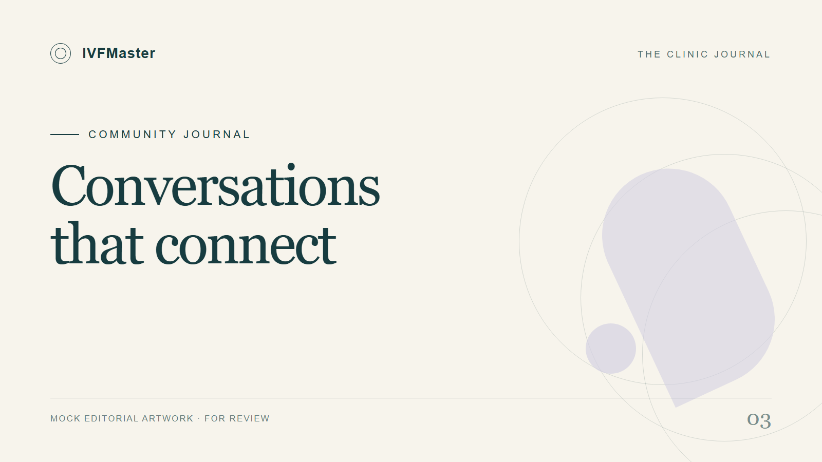 IVFMaster च्या नमुना संपादकीय चित्राचा विषय: समुदाय वार्तापत्र.