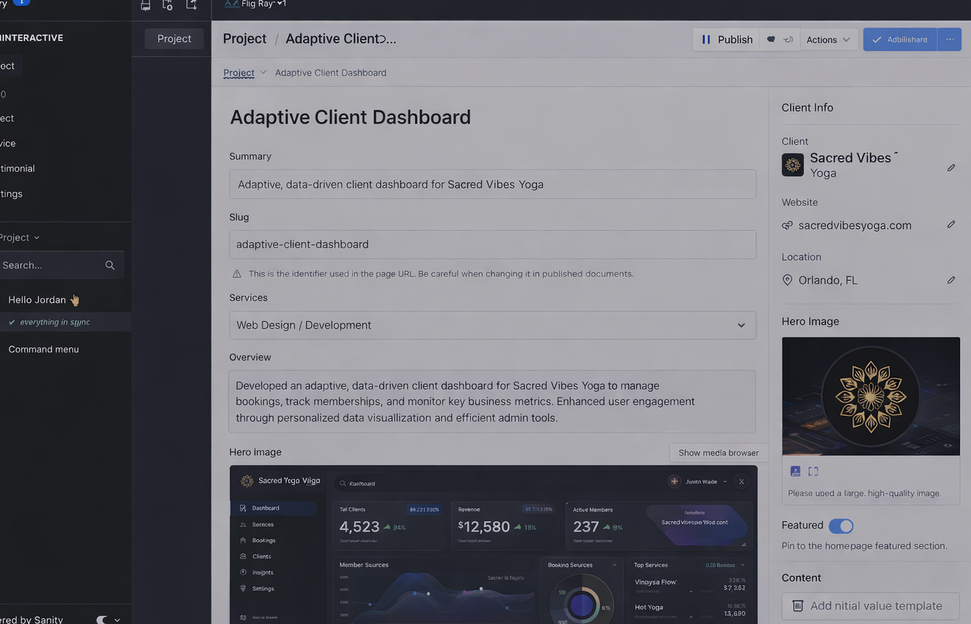 Adaptive Client Dashboard