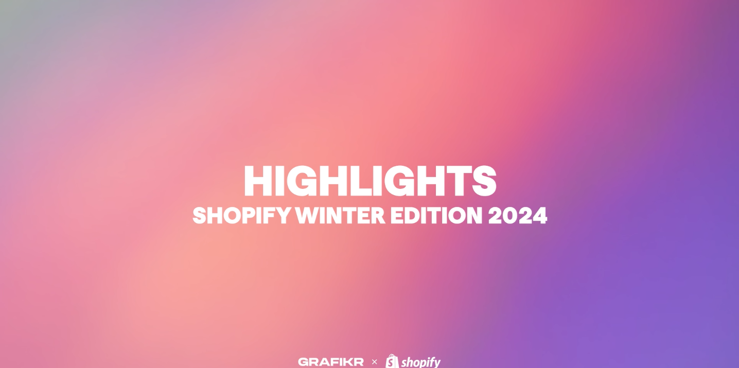 Video af highlights fra Shopify Winter Edition 2024