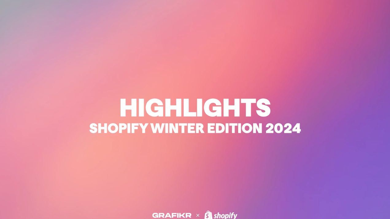 Video af highlights fra Shopify Winter Edition 2024