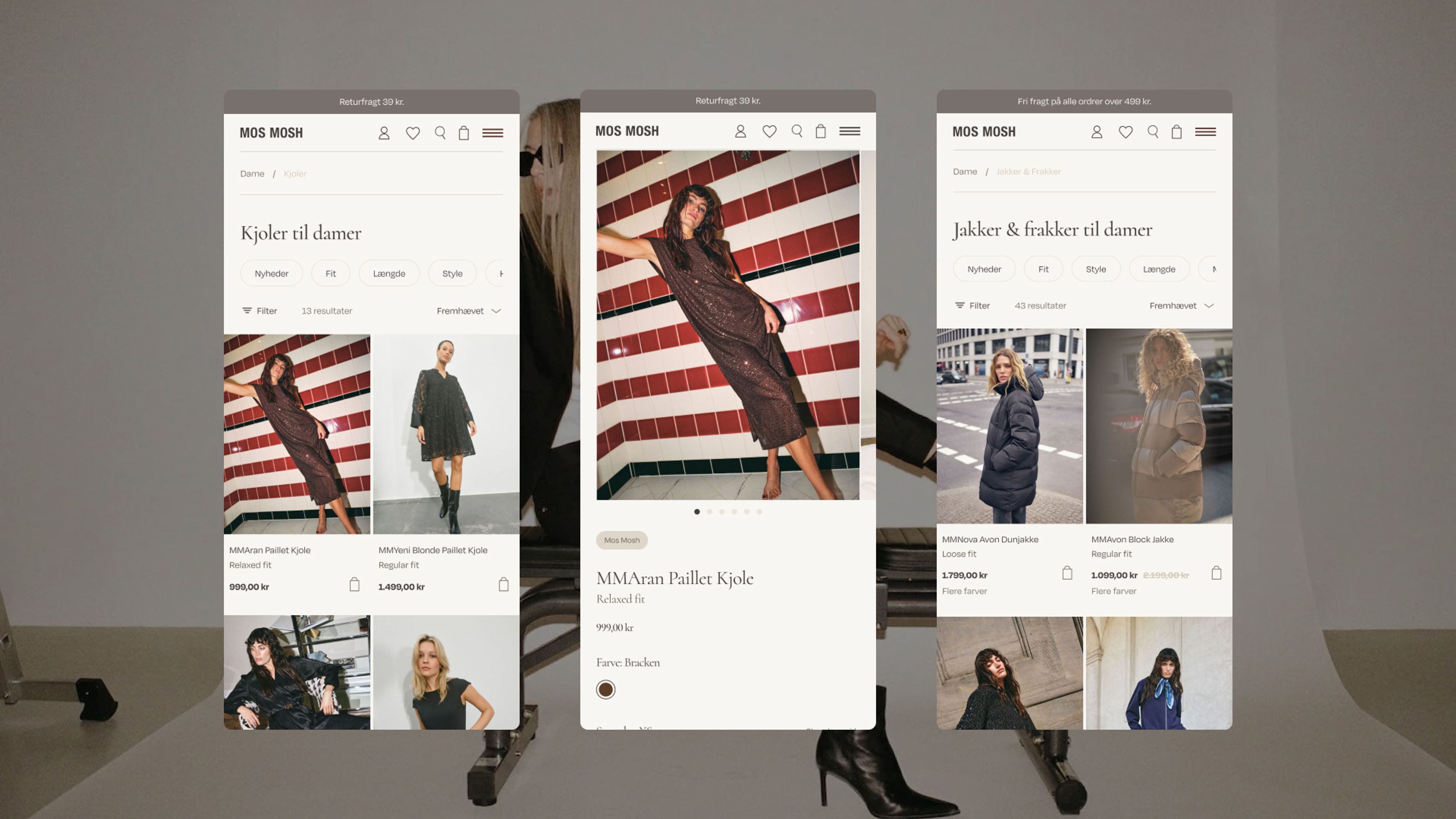 Mobile mockup Mos Mosh mobile website