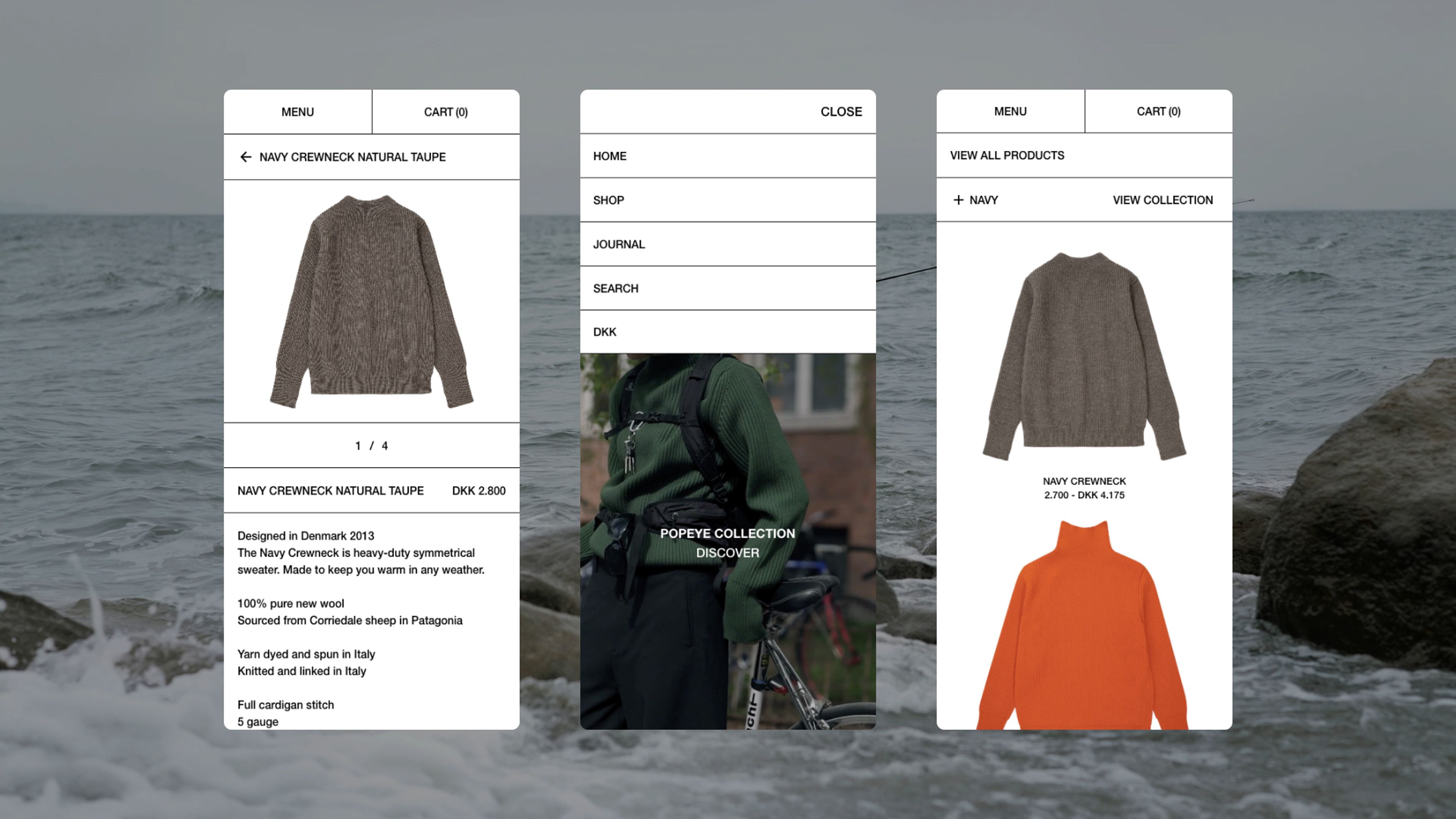 Mobile mockup Andersen-Andersen website