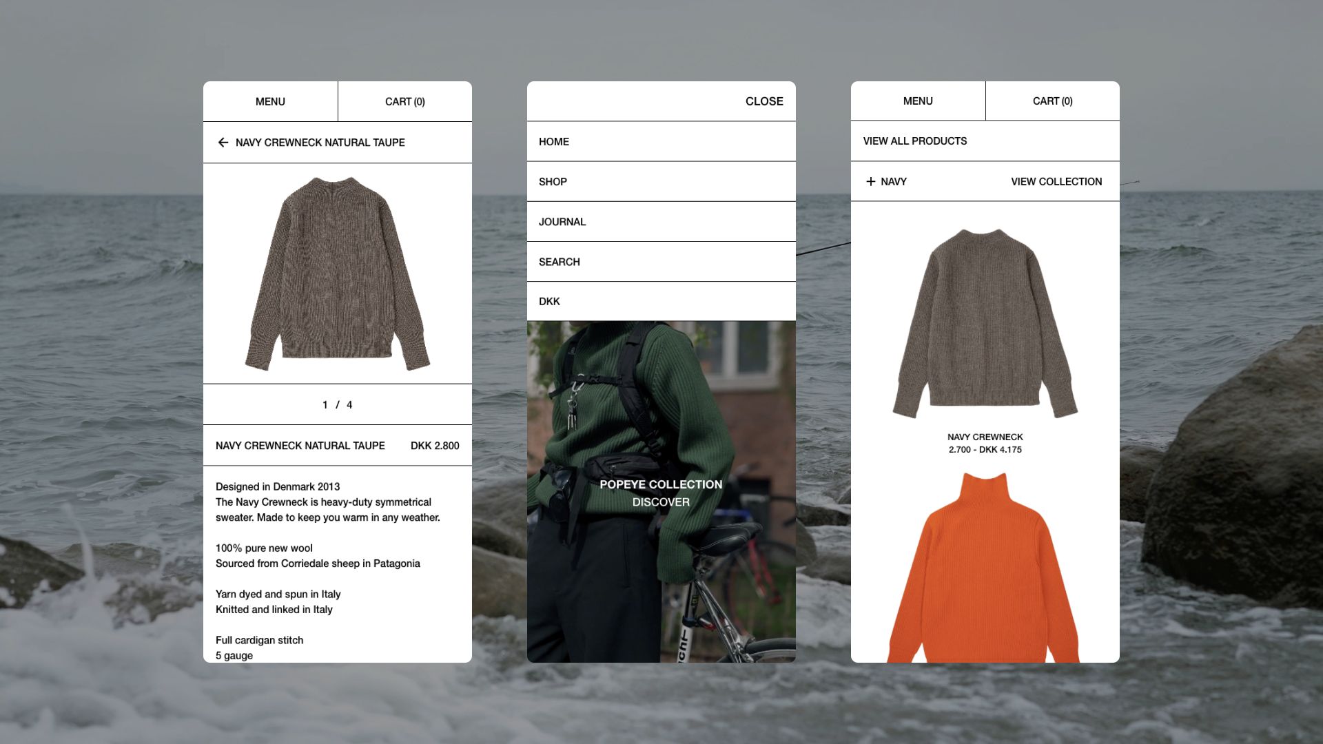 Mobile mockup Andersen-Andersen website