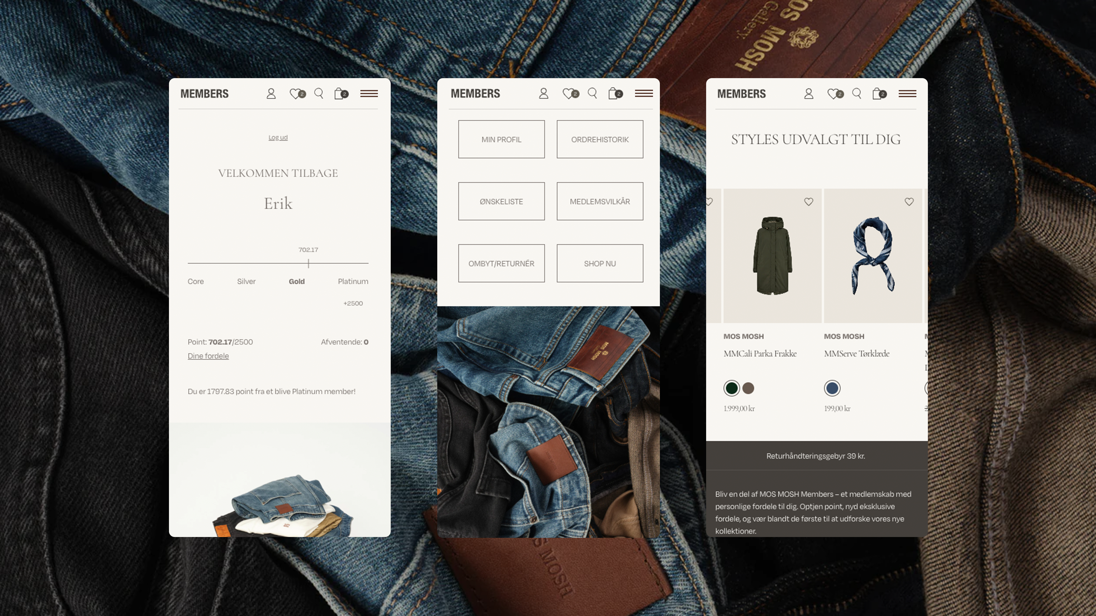 Mos Mosh Members mobile mockup