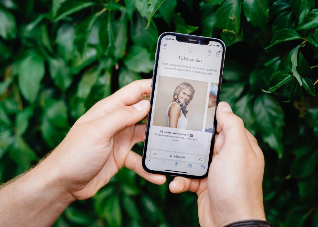 Design af Hairlusts webshop i Shopify