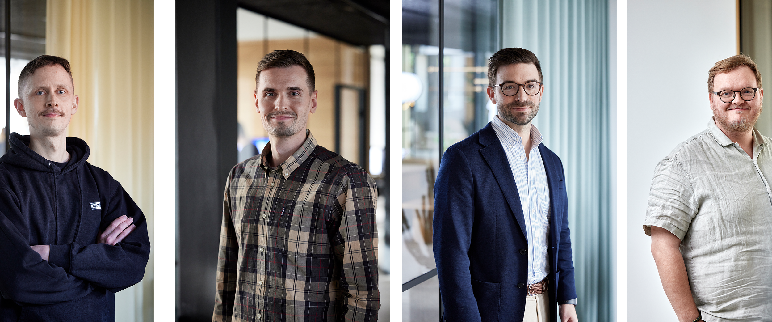 Portraits of four of Grafikr's experts