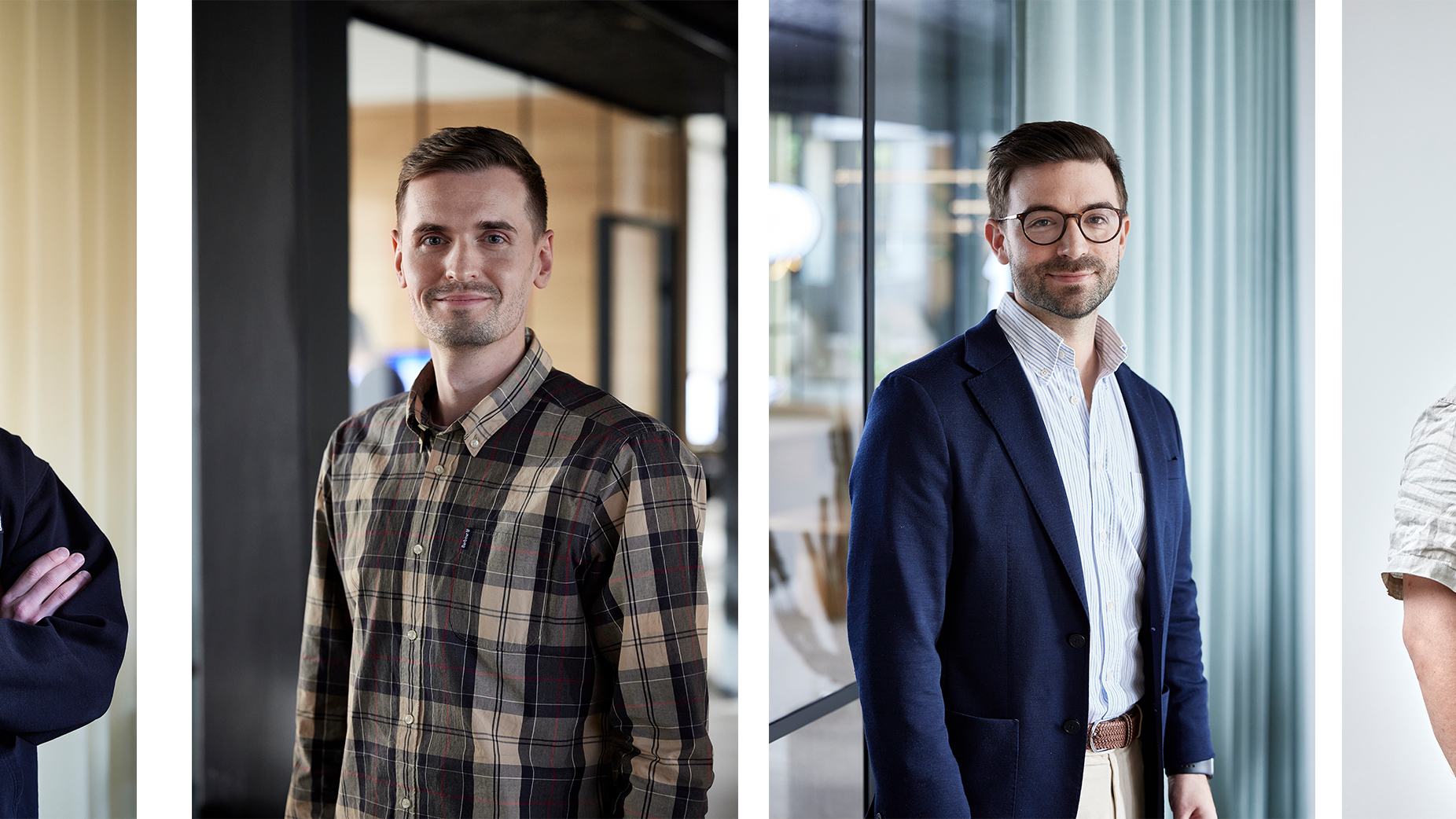 Portraits of four of Grafikr's experts