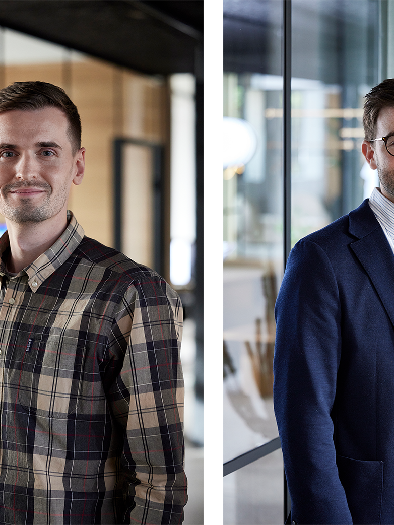 Portraits of four of Grafikr's experts