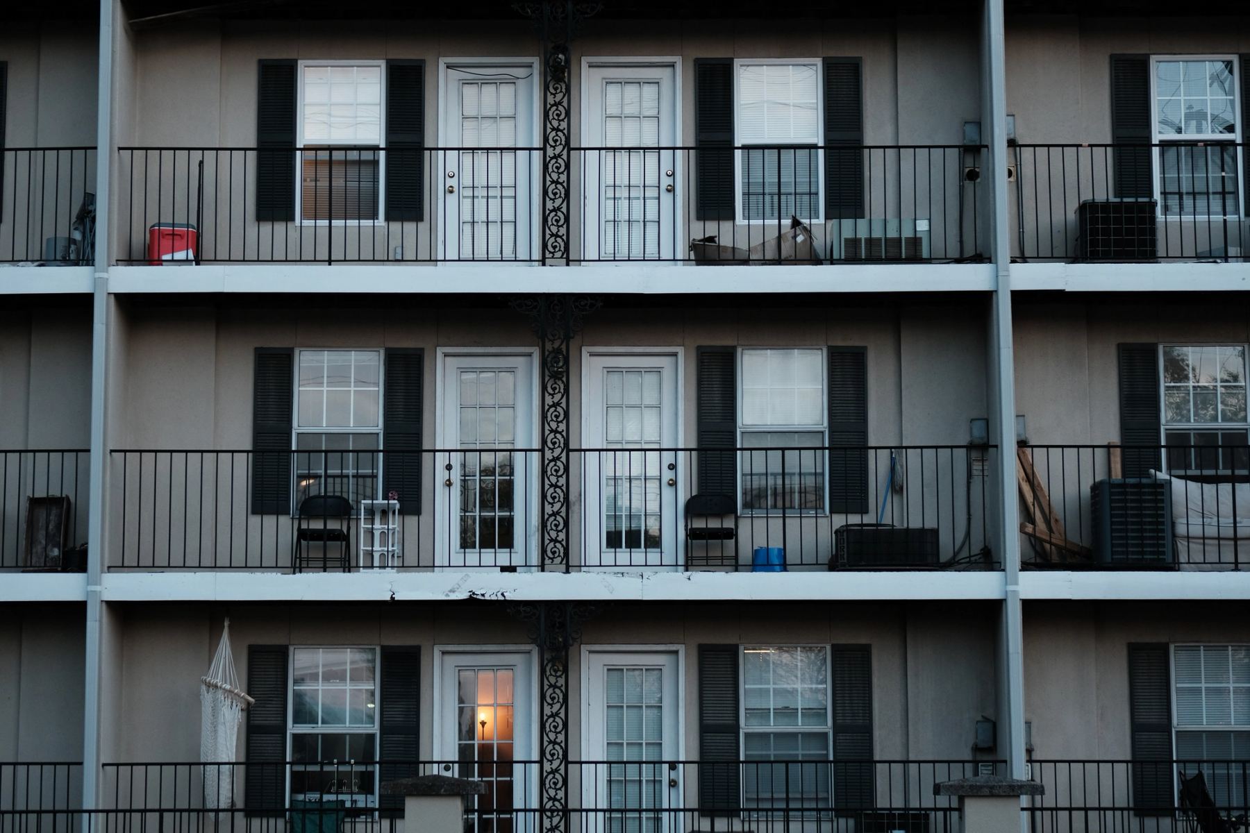 An apartment building
