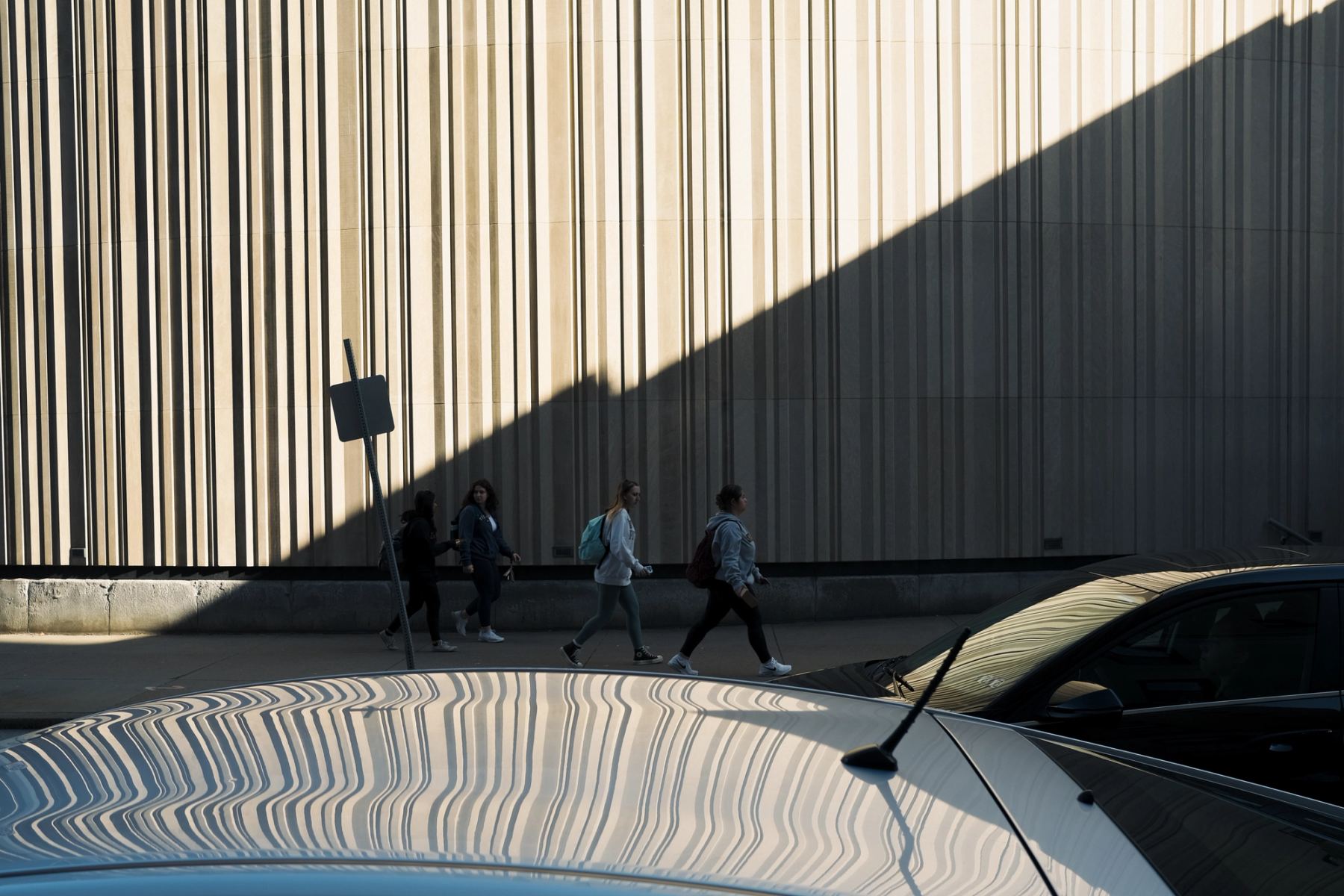 People walking on street