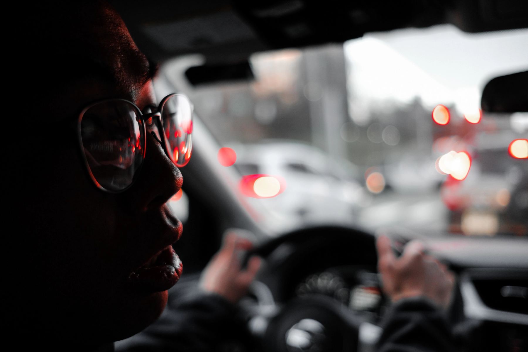 A person driving