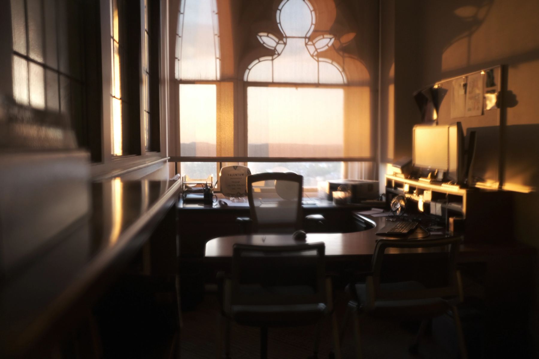 An empty desk