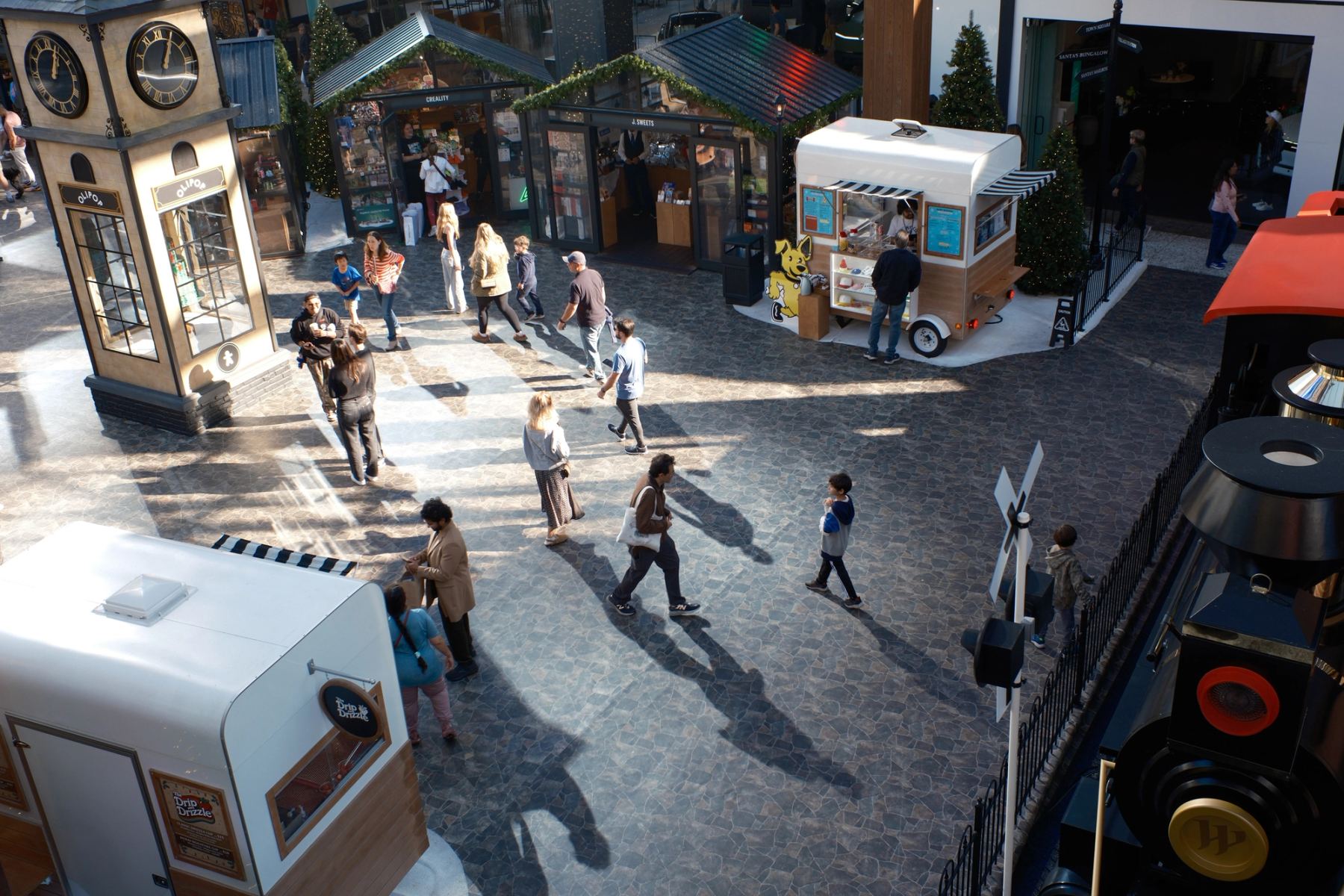 People walking in a shopping mall