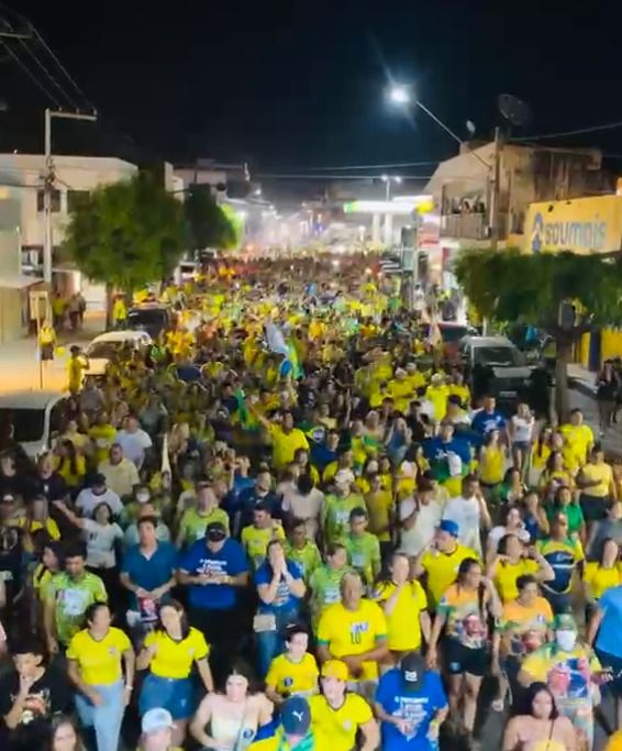 Apoiadores de Flávio Bolsonaro em Sousa - PB / 24 de outubro de 2026