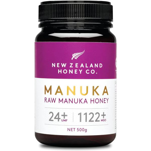 A jar of New Zealand Honey Co. 1122 honey